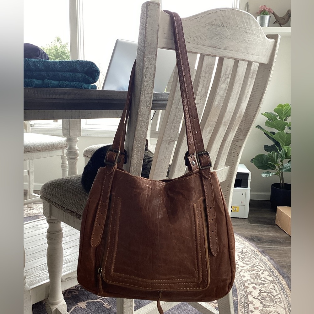 Sundance Brown Leather Tote Shoulder Bag Living Catalog